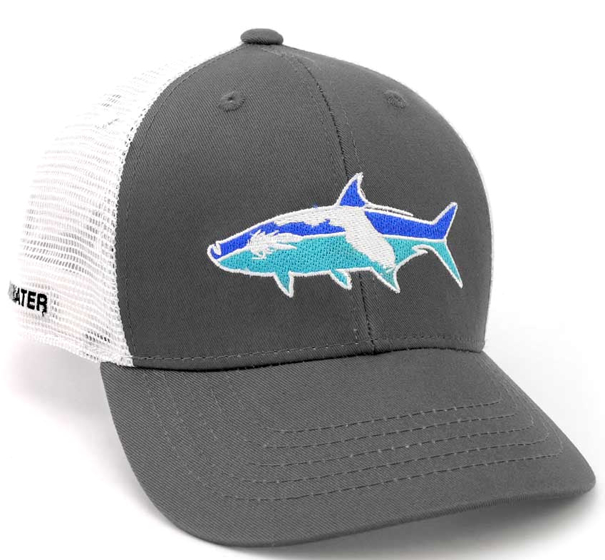 P-26156_RepYourWater_Florida_Tarpon_Kappe_ RepYourWater Florida Tarpon Hat gray/white Cap Kappe
