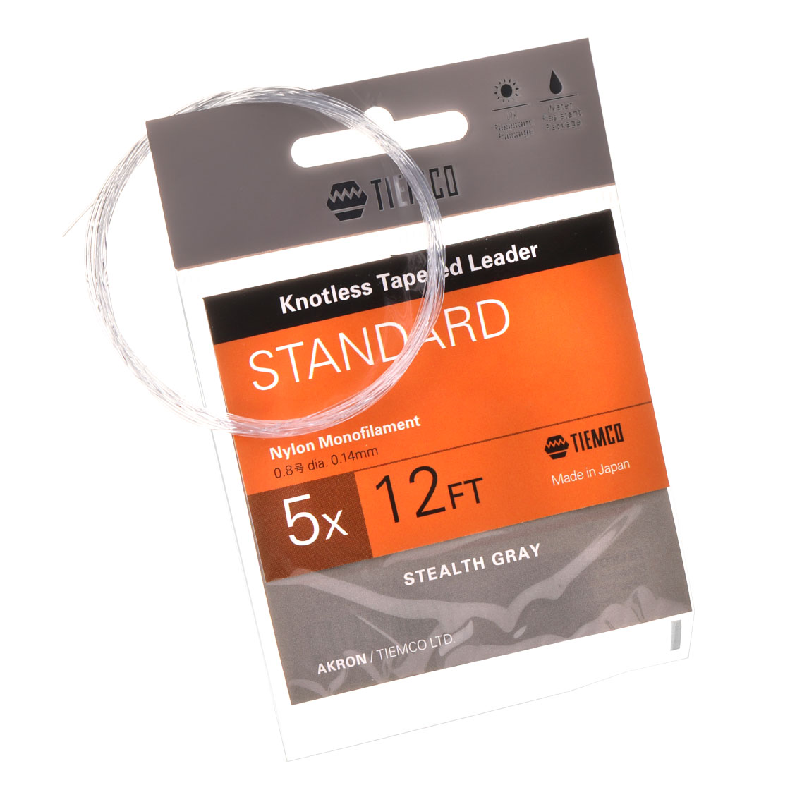 P-18366_tiemco_tmc_akron_leader Tiemco TMC Akron STD Nylon Vorfach 12 ft