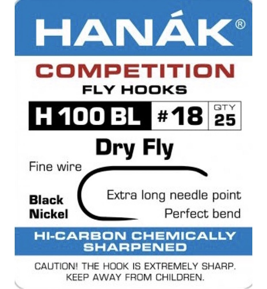 Hanak H 100 BL Dry Fly Trockenfliegen Haken
