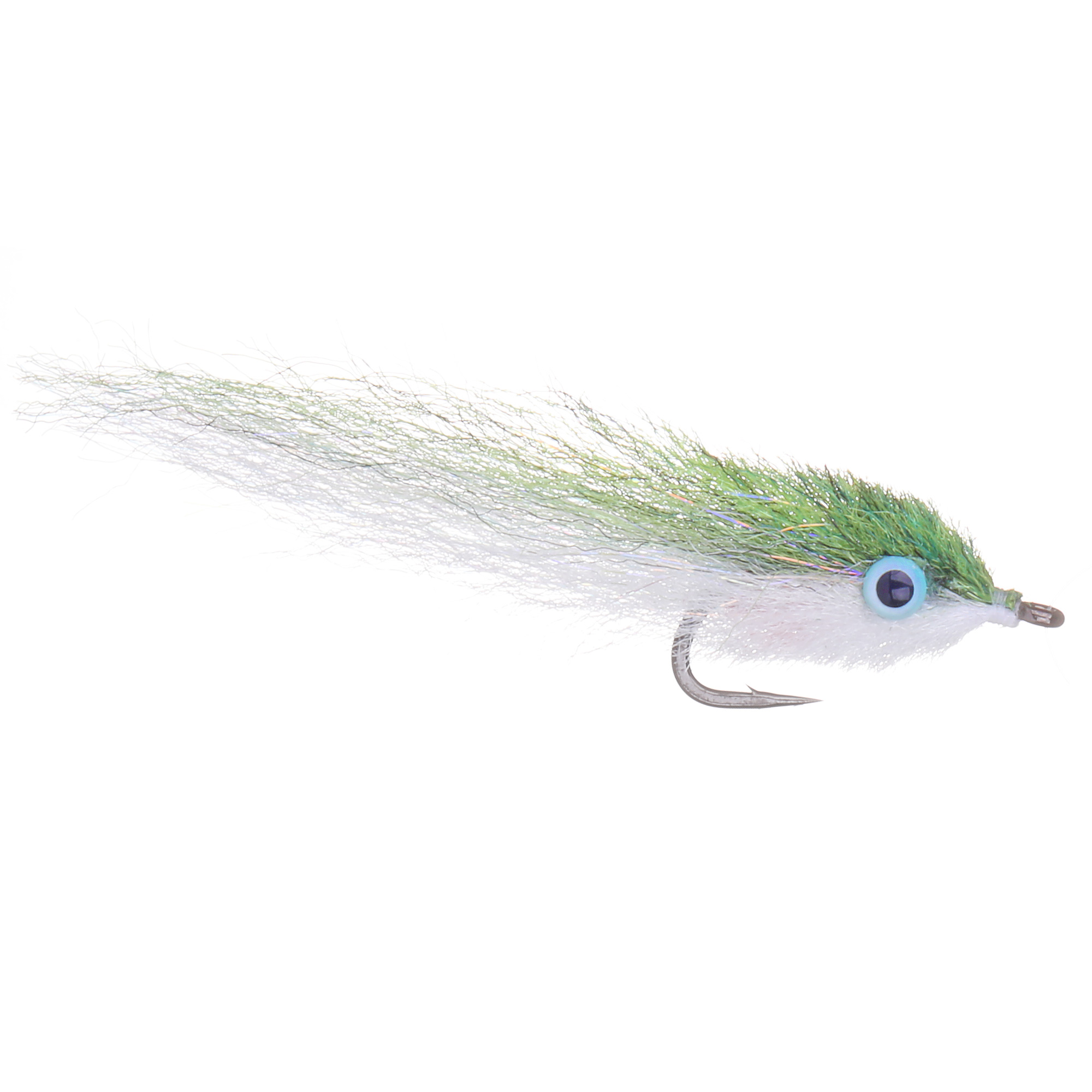 Enrico Puglisi PERFECT MINNOW STREAMER - OLIVE / WHITE - #2 Enrico Puglisi PERFECT MINNOW STREAMER - OLIVE / WHITE - #2