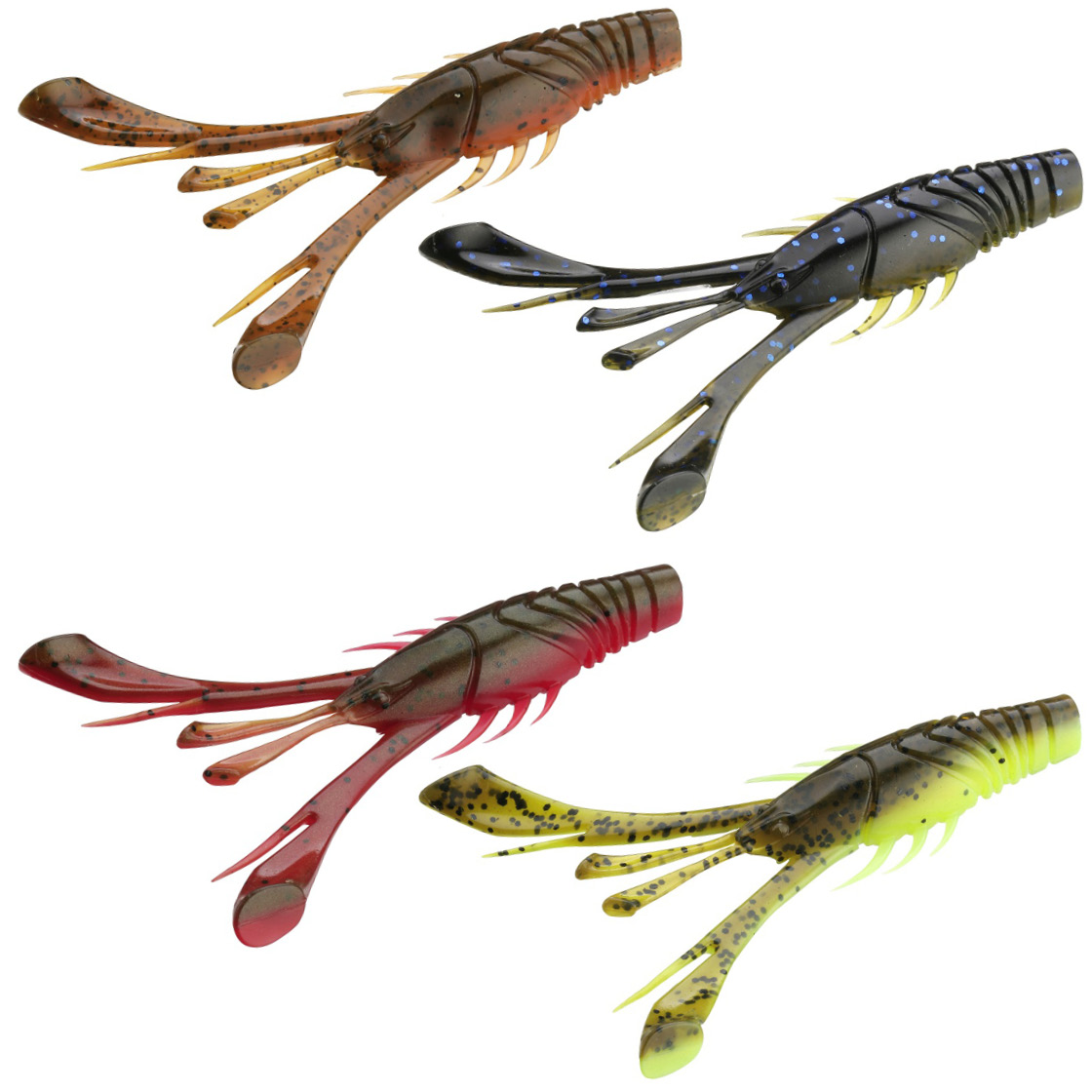13 Fishing Wobble Craw Gummikrebs Creature Baits 10,8 cm