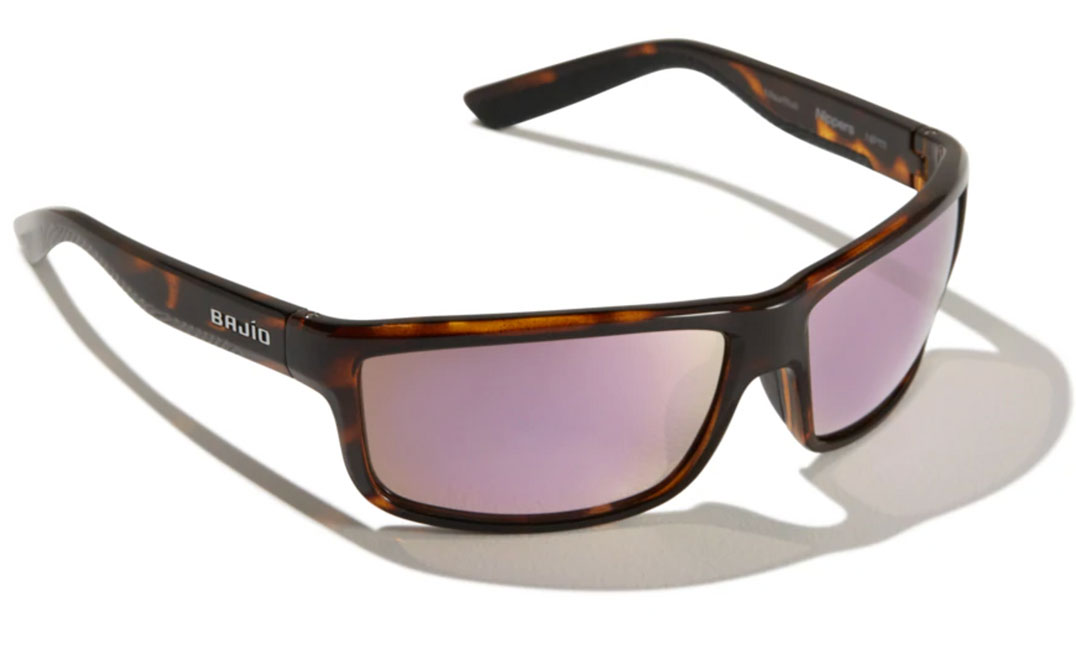 Bajio Polarisationsbrille Nippers - Dark Tort Gloss (Rose Mirror Glass)