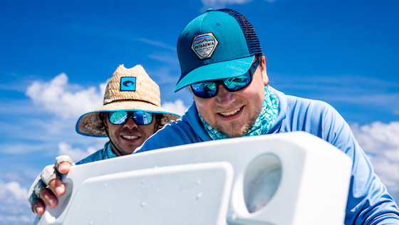 Sonnenschutz beim Fliegenfischen Sonnenschutz beim Fliegenfischen