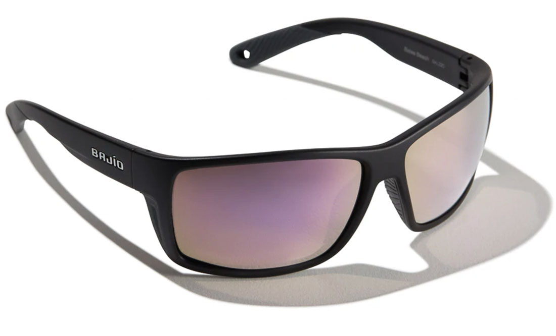 Bajio Polarisationsbrille Bales Beach - Black Matte (Rose Mirror Glass)