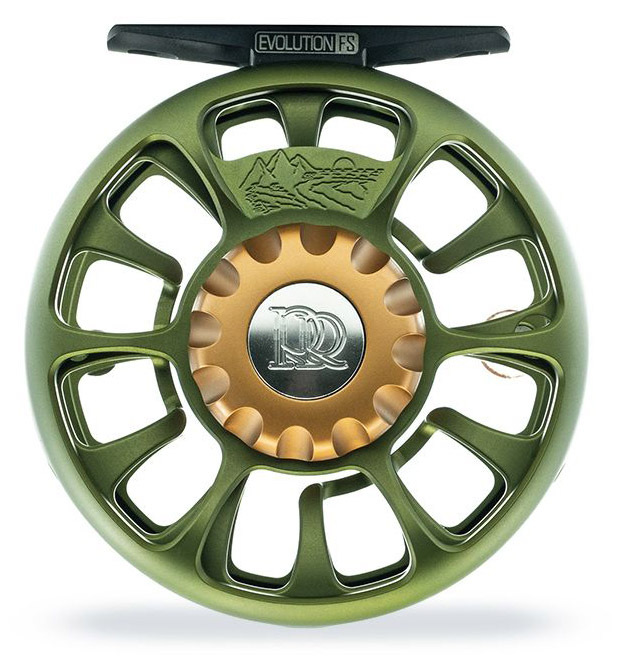 Ross_Evolution_FS_Fliegenrolle_matte_olive_1 Ross Reels Evolution FS Fliegenrolle matte olive