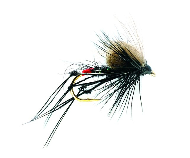 Fulling-Mill_Dry-Flies_CdC-Black Fulling Mill Trockenfliege - Hopper CDC Schwarz