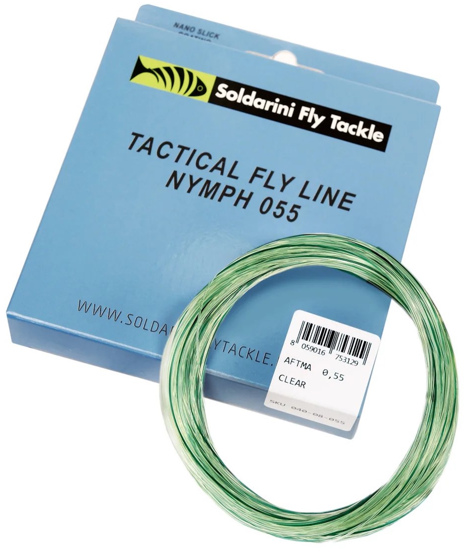 Soldarini Tactical Euronymph Fly Line Presentation Mono Core clear camou