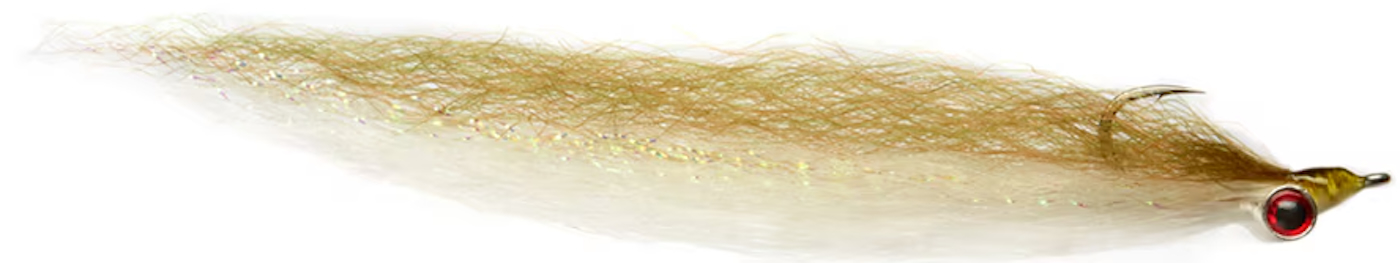 Fulling Mill Salzwasserfliege Slinky Clouser Khaki