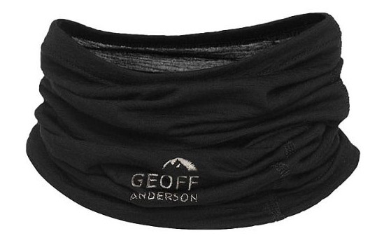 Geoff Anderson Merino 18,5 micron Tube Nacken- und Halstuch black
