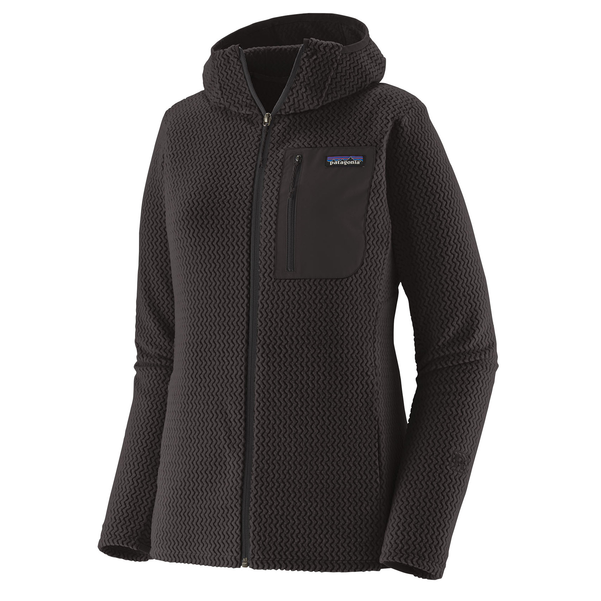 Patagonia W's R1 Air Full-Zip Hoody Fleecejacke BLK - Black