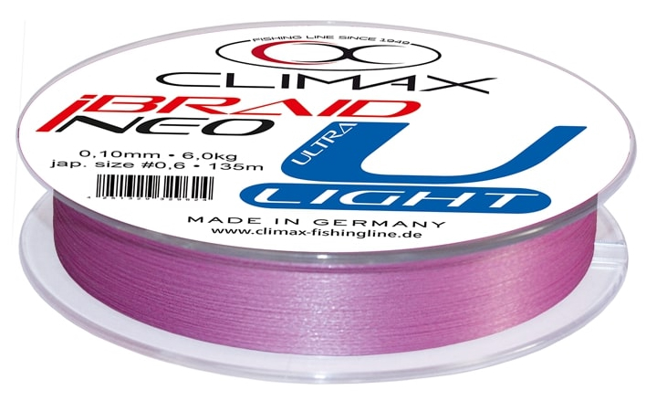 P-18233_Climax_Neo_ULight_Braid_SChnur_2 Climax iBraid U-Light fluo-purple 135 m