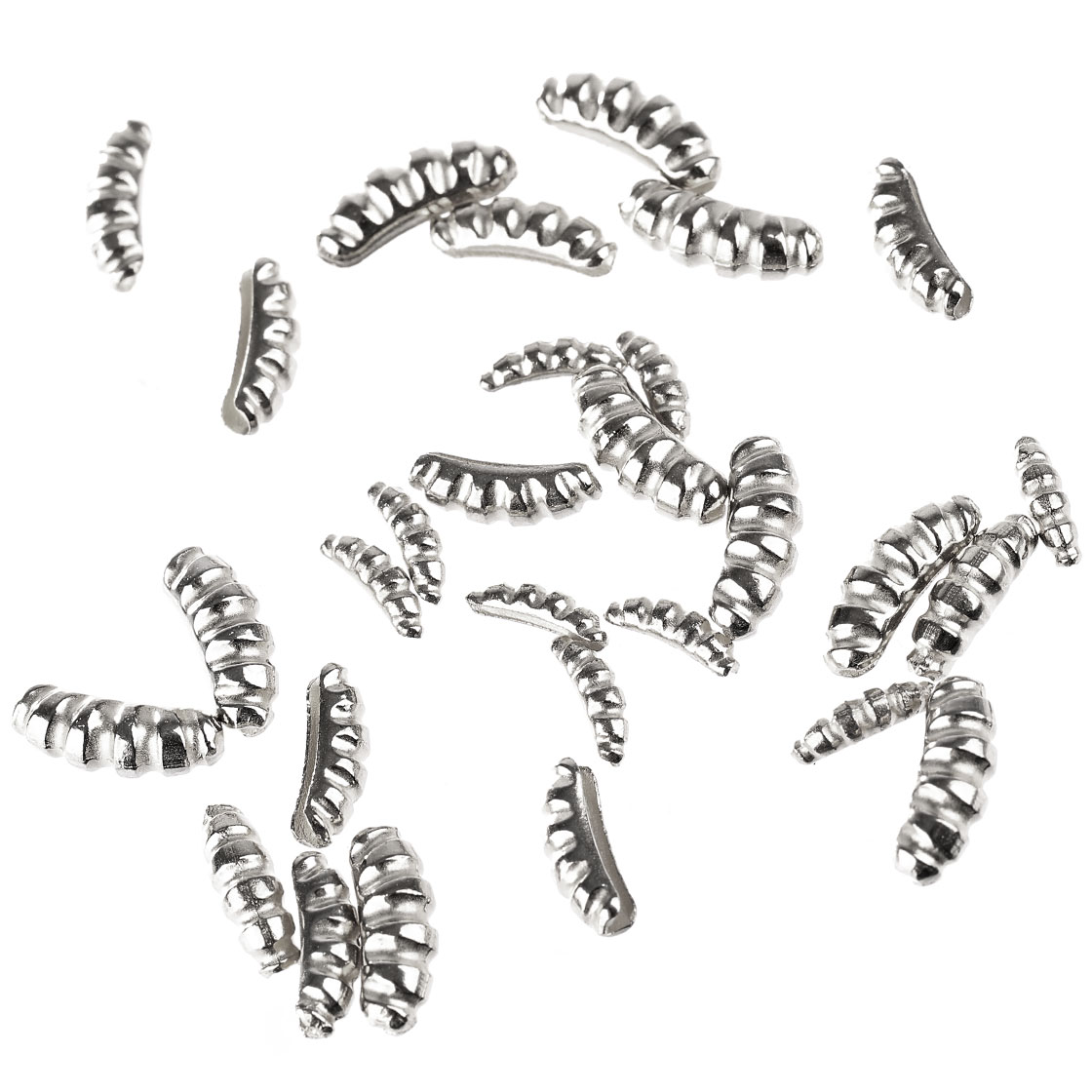 P-26426_Wurm-Tungsten-Nymphenkorper-gerillt-altsilber Wurm Tungsten Nymphenkörper gerillt altsilber