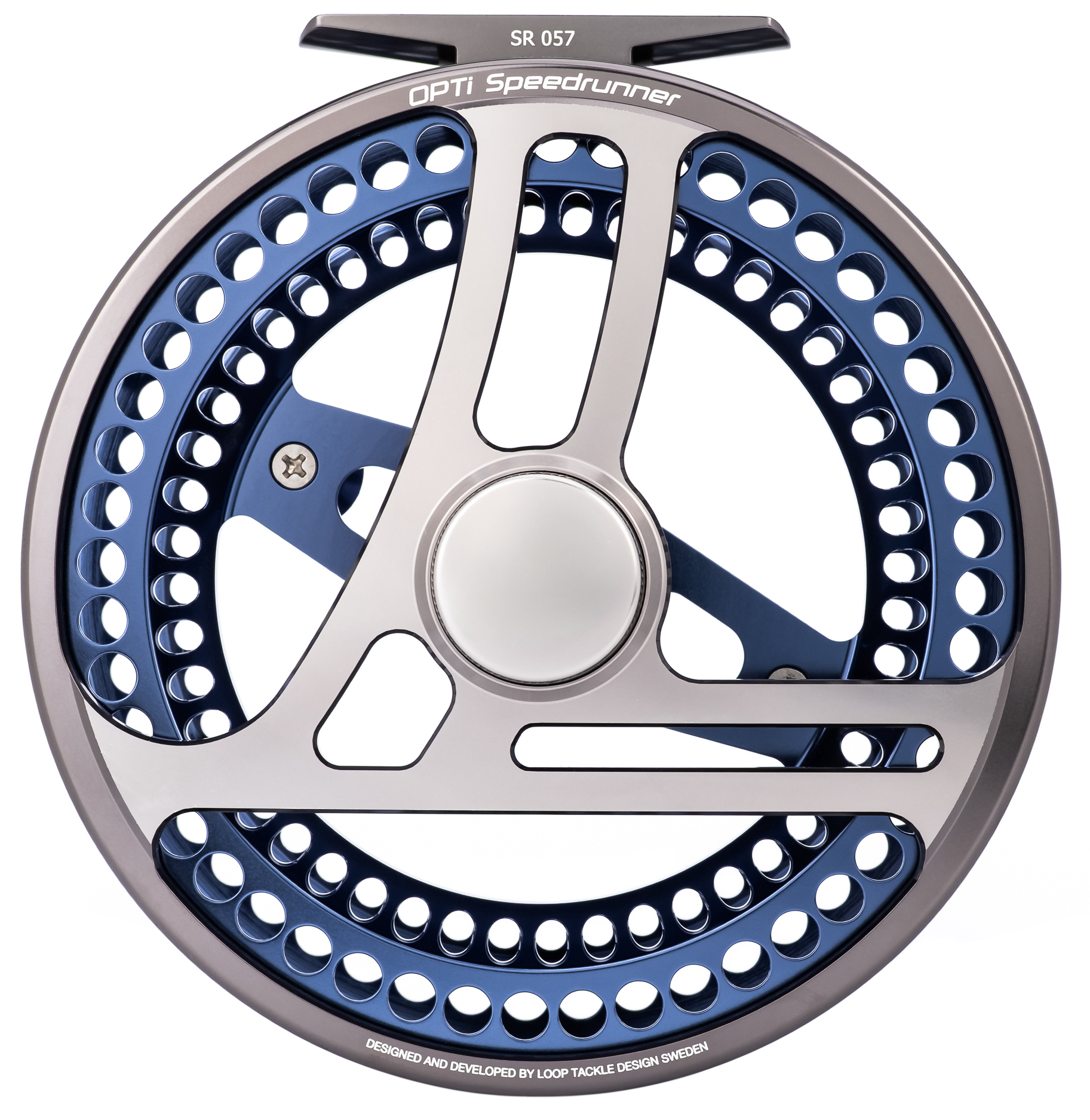 Loop Opti Speedrunner Fliegenrolle Arctic Blue