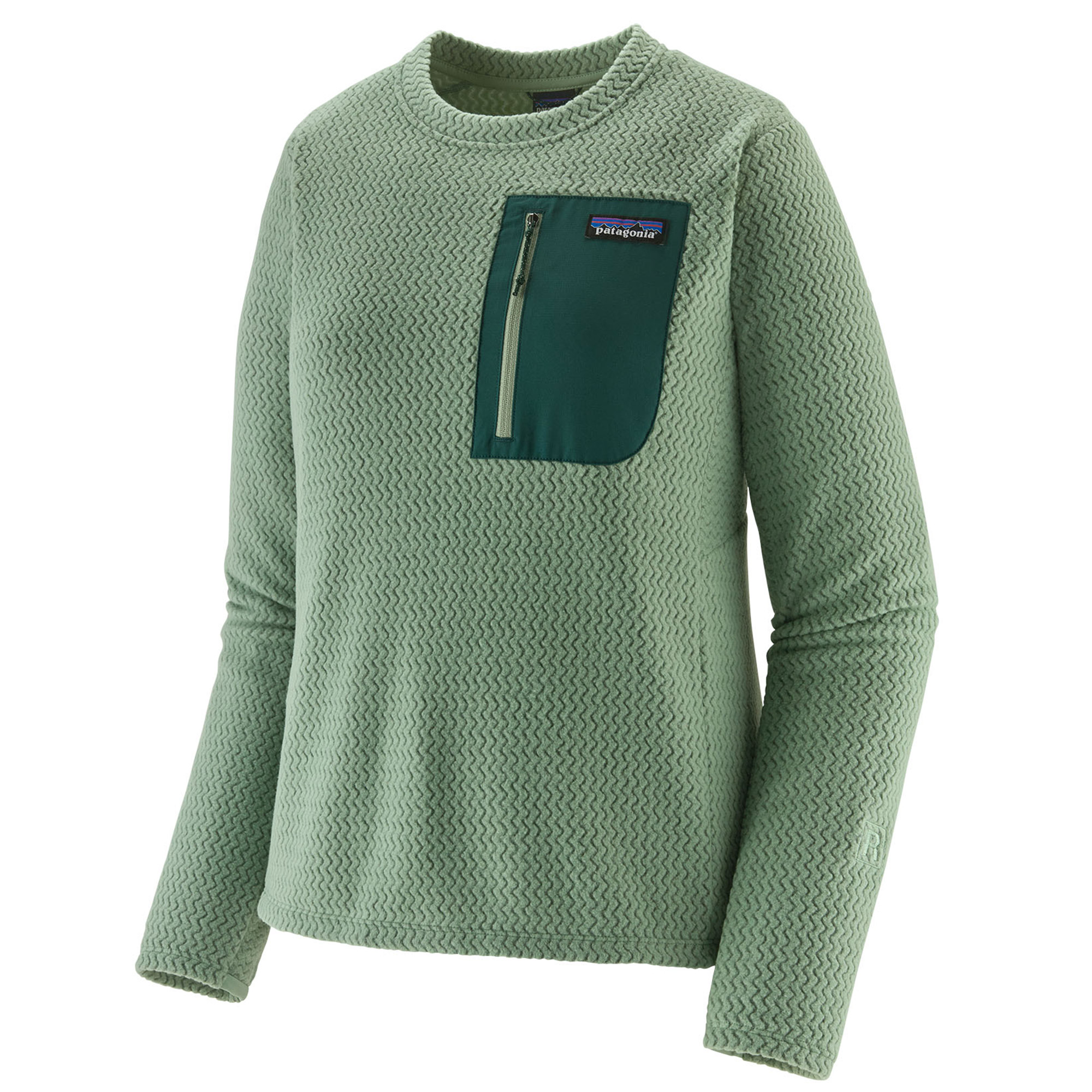 Patagonia W's R1 Air Crew ELGR - Ellwood Green
