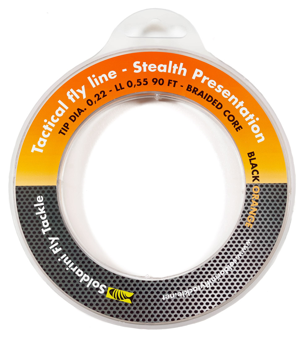 Soldarini-Tactical-Fly-Line-BlackOrange Soldarini Tactical Euro Nymph Fly Line Stealth Presentation Fliegenschnur black/orange