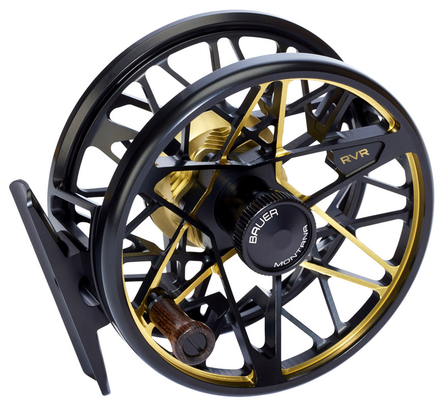 Bauer RVR Fliegenrolle black gold