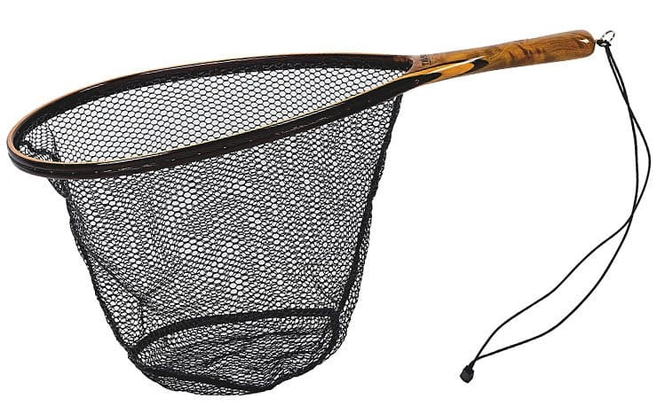 P_26551_Traper_Montana_Silicone_Landing_Net_ Traper Net Montana Silicon Coated Net Edelholz Kescher mit Schonnetz