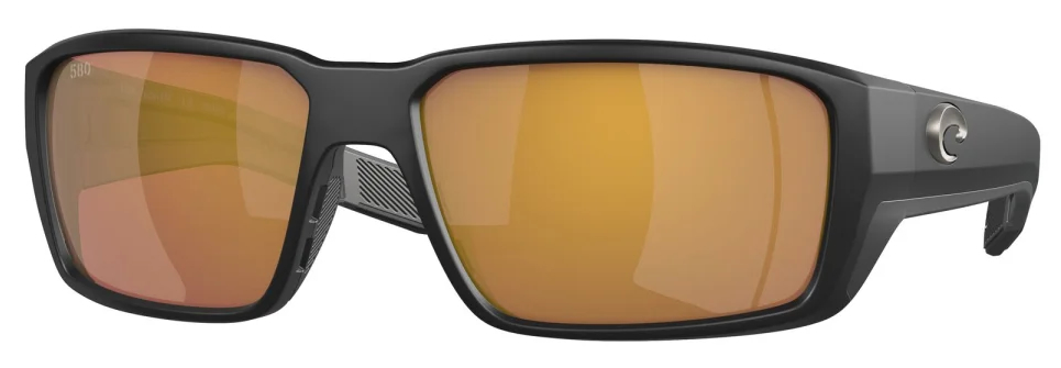 Costa Polarisationsbrille Fantail Pro Matte Black (Gold Mirror 580G)