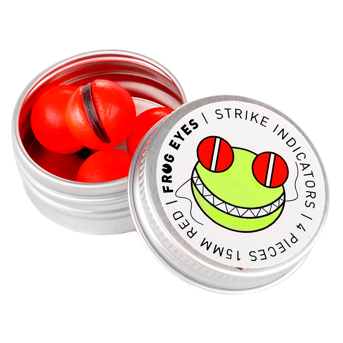 P-18853_frog-eyes_bissanzeiger_red_foto1 Frog Eyes Strike Indicator Bissanzeiger red