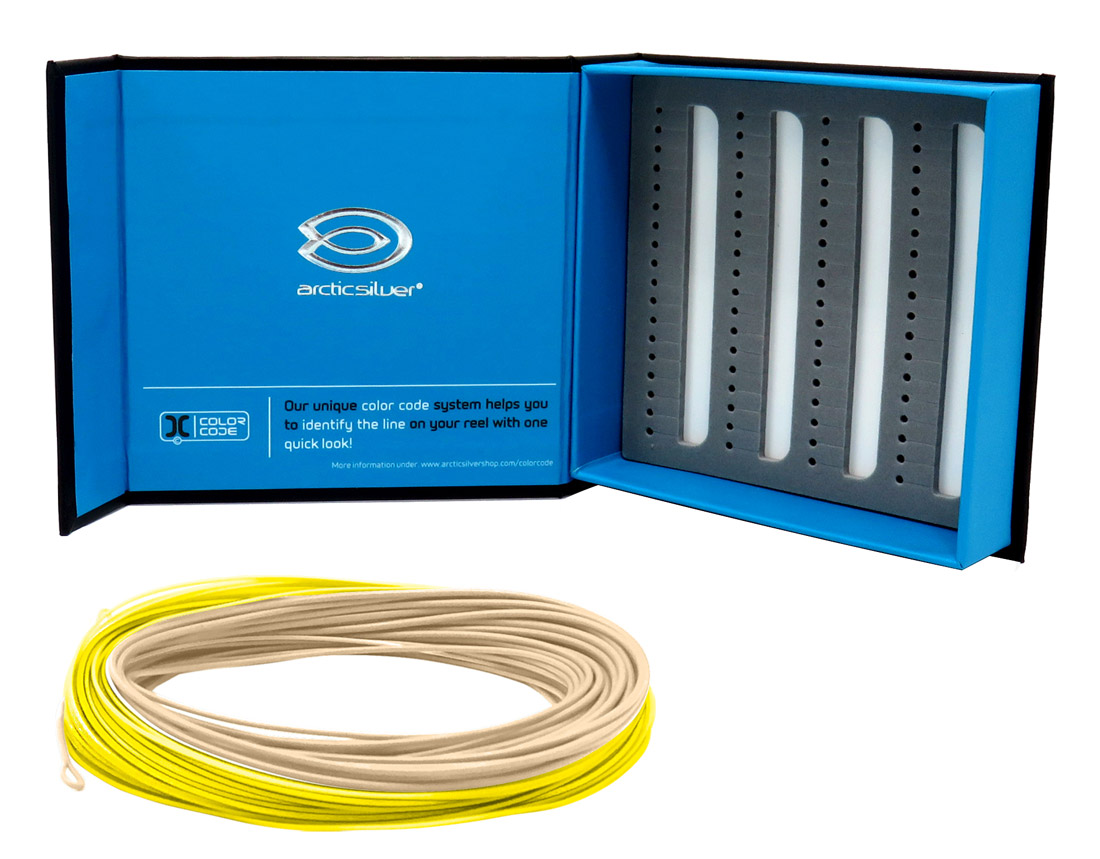 ArcticSilver_MD_Compact20_Fliegenschnur_7er #7 (cream/yellow)