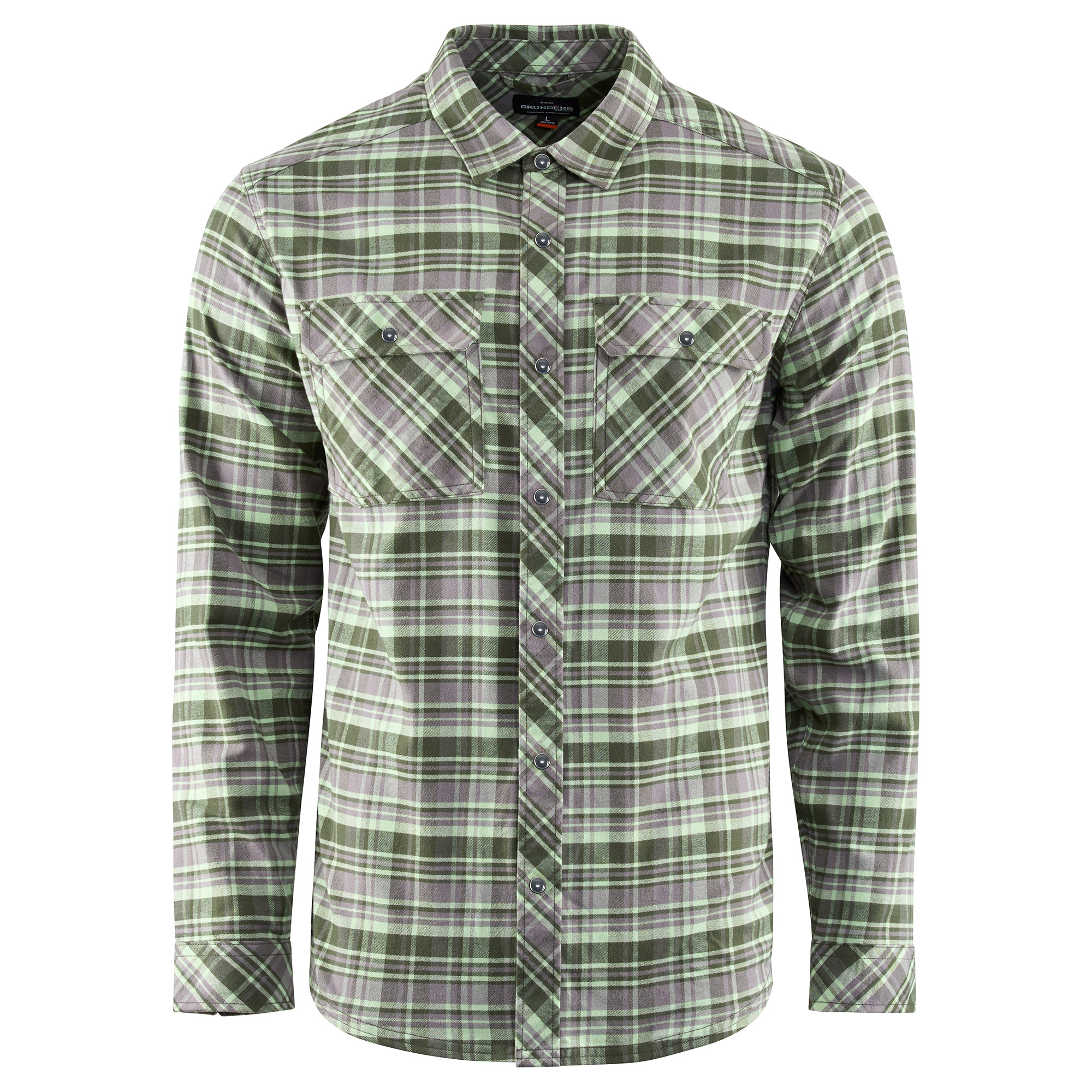 Grundéns Dungeness Seawool Flannel Shirt - Commercial Grade - Grass Grundéns Dungeness Seawool Flannel Shirt - Commercial Grade - Grass
