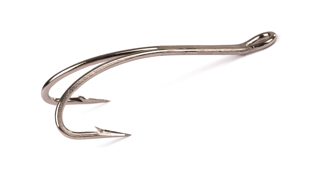 Partridge CS16U/2S Patriot Salmon Up-Eye Doppelhaken silver