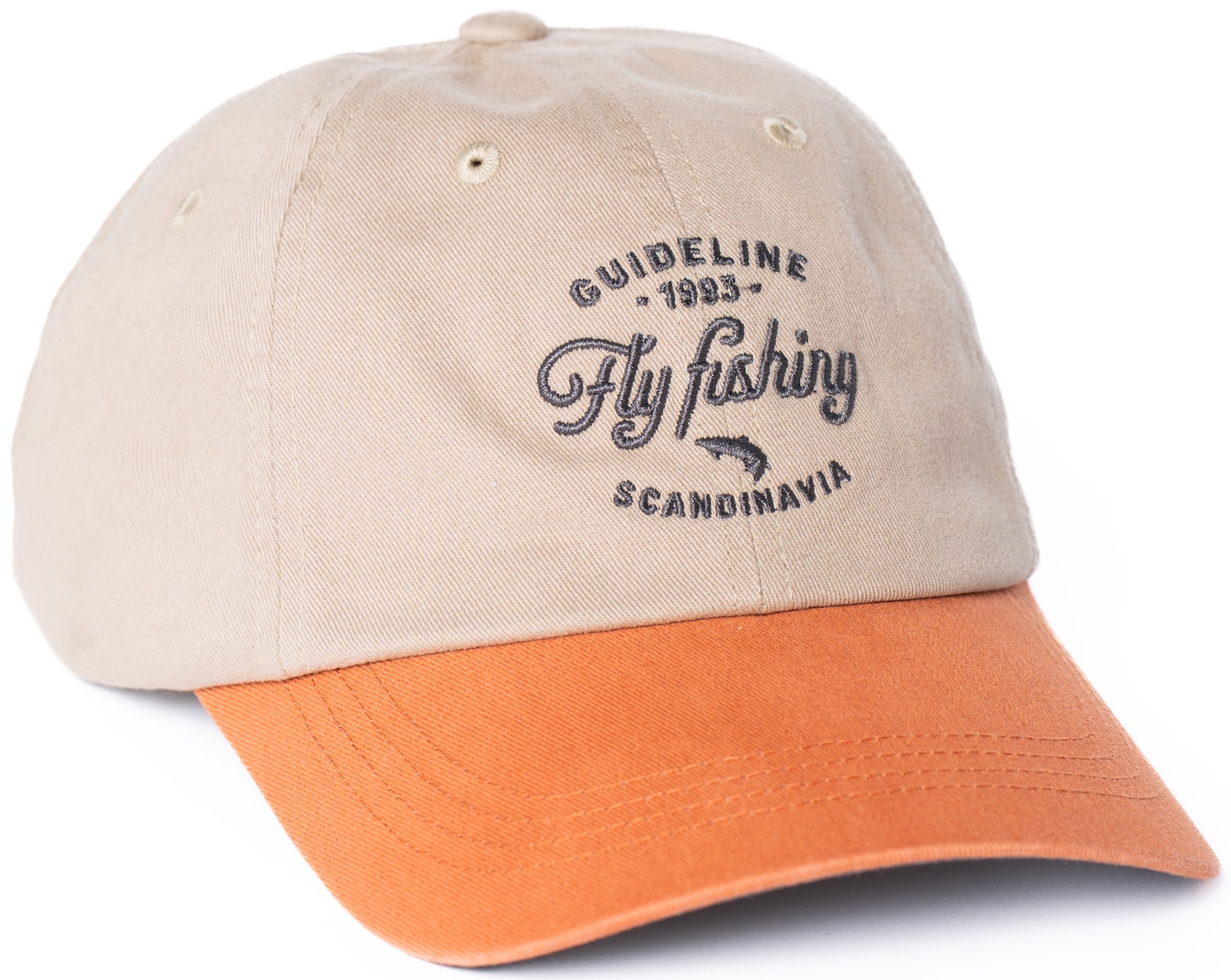 Guideline Fly Fishing Cap - Khaki/Pumpkin