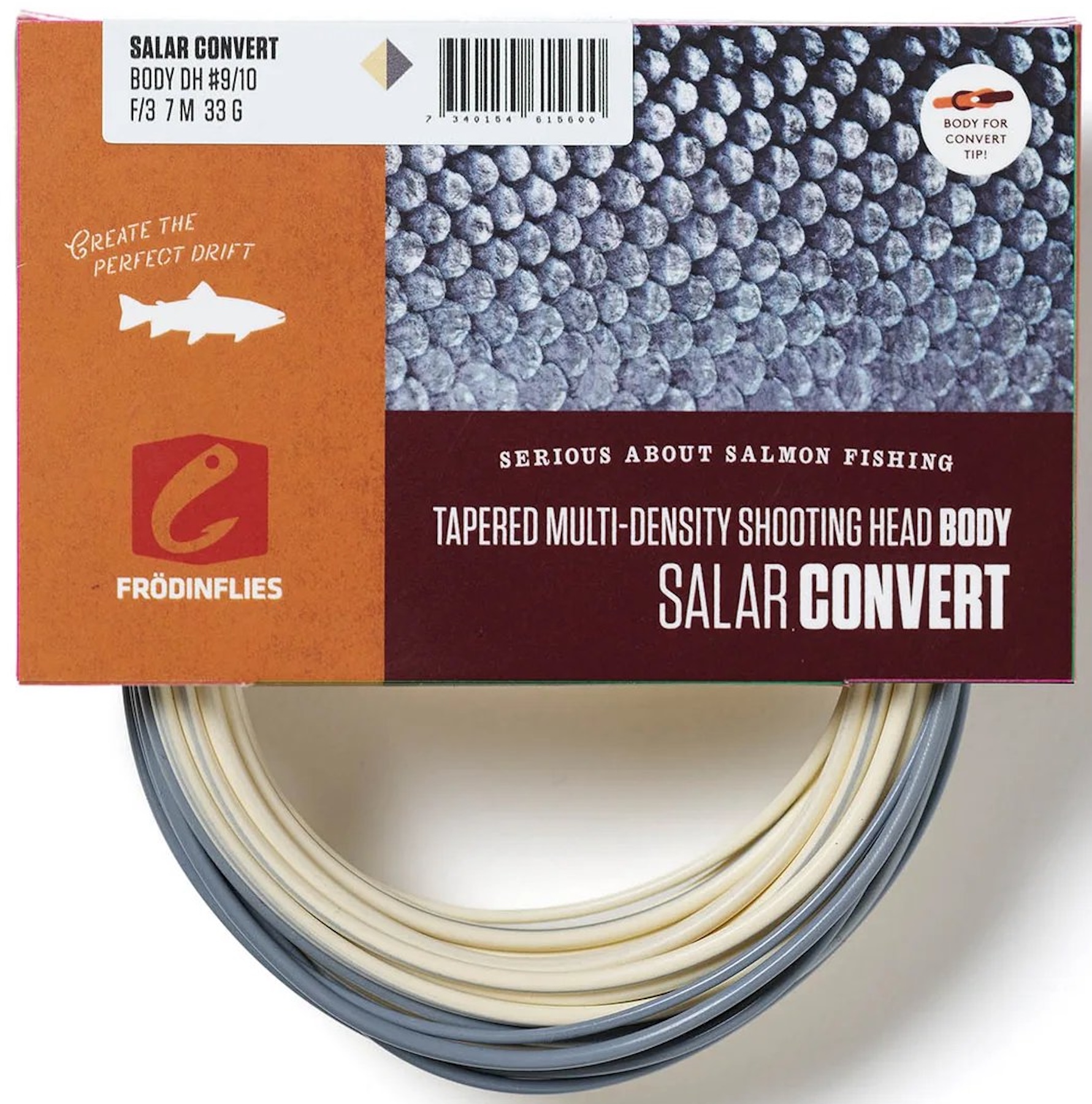 Frödin Salar Convert Short Spey Doublehand Shooting Head Floating-Sink3 Schusskopf