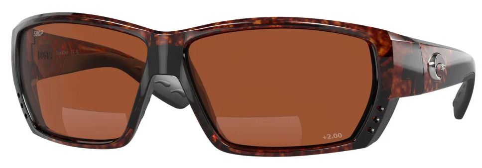 Costa Polarisationsbrille Tuna Alley Readers Magnifier Tortoise (Copper 580P 2.00)