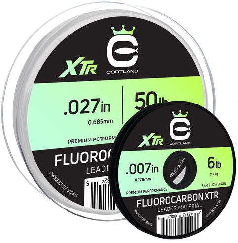Cortland Saltwater Fluorocarbon XTR Crystal Clear Tippet - Vorfachmaterial 30 yds