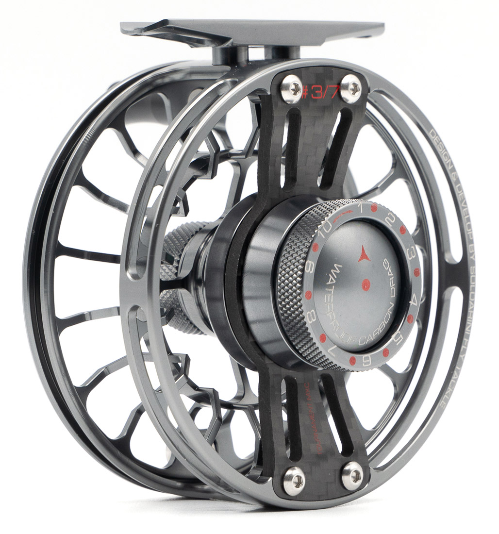 Soldarini Tournament MXC Carbon Euronymph Fliegenrolle gunsmoke