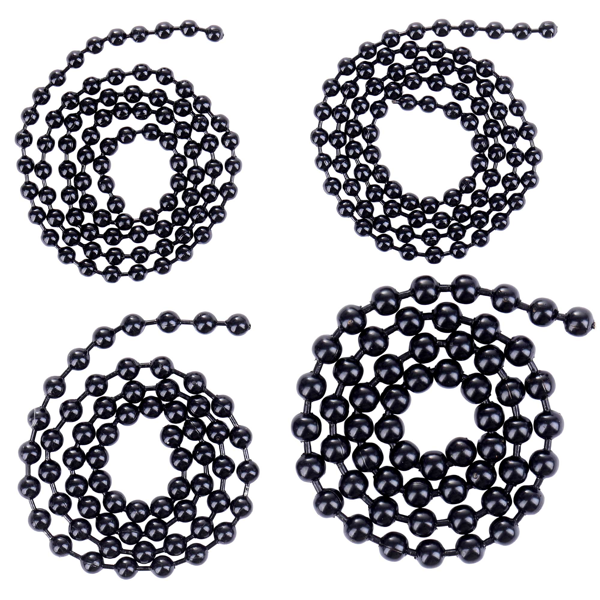 Hareline Bead Chain Eyes Kugelkettenaugen Black