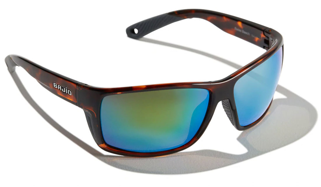 Bajio Polarisationsbrille Bales Beach - Dark Tort Gloss (Green Mirror Glass)