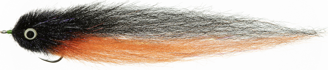 Enrico Puglisi PIKE & OFFSHORE STREAMER - BLACK / ORANGE - #4/0
