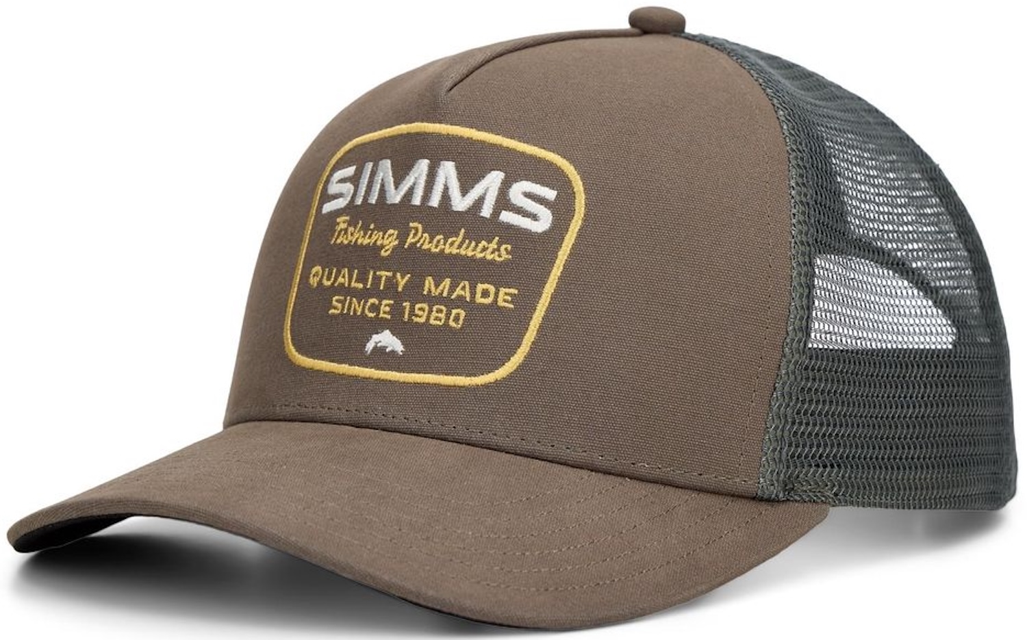 Simms Double Haul Trucker Loden Stamp Lockup