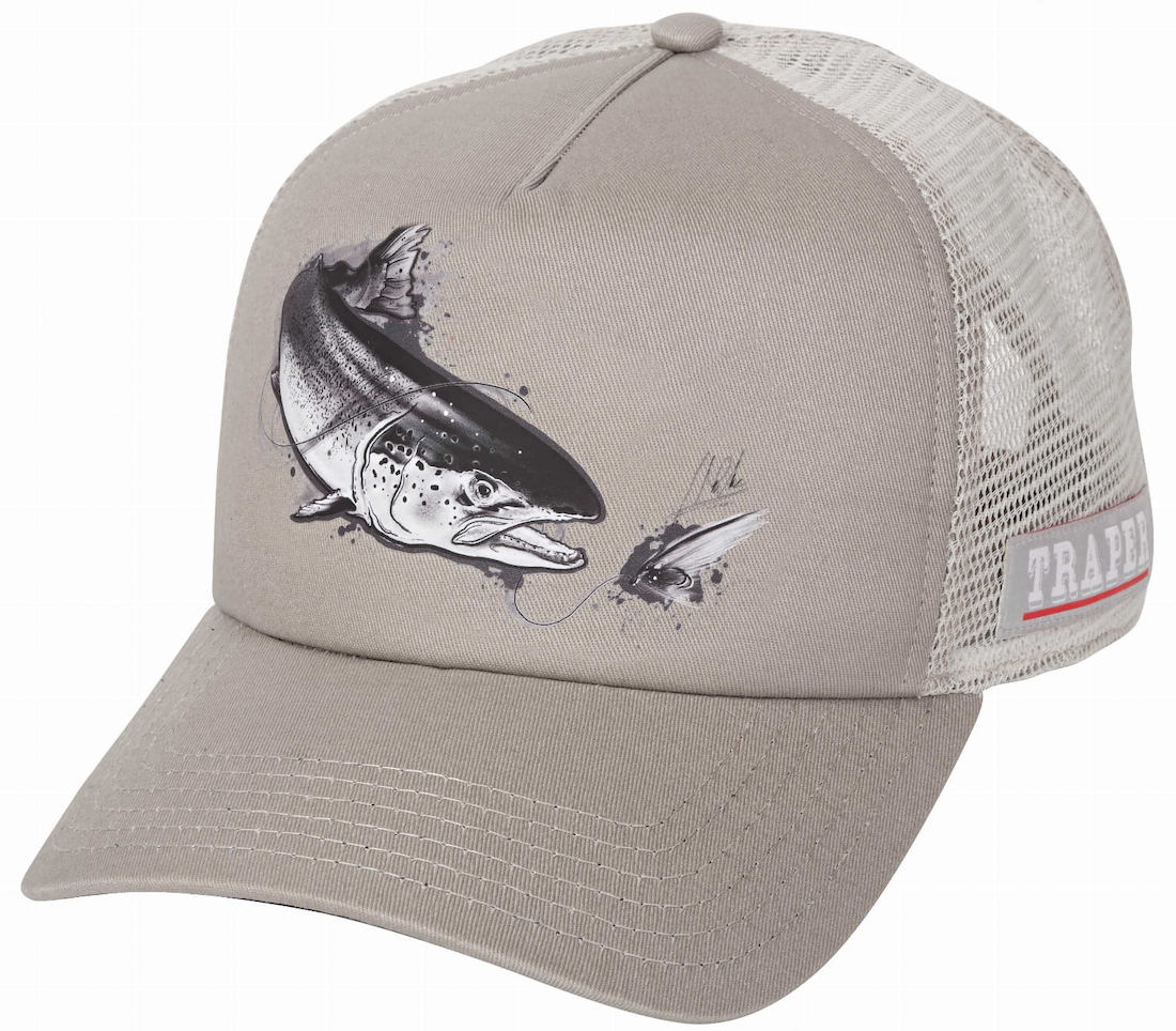 P-26523_Traper_Art_Series_Kappe_Salom_Grey_ Traper Art Cap Salmon grey Hat Kappe