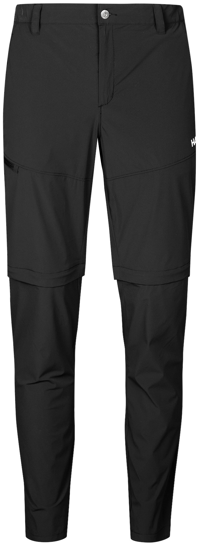 Halti Pallas Cool Stretch Zip-Off Pants UPF90+ Wet Wading Hose Black