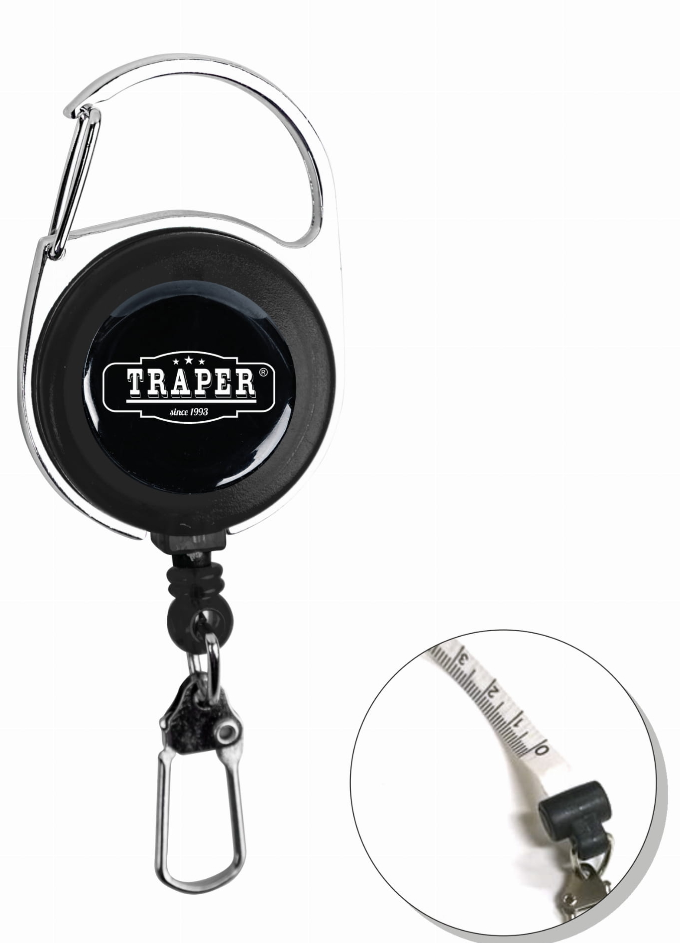 Traper Zinger Ausziehrolle mit Maßband 100 cm Traper Zinger Ausziehrolle mit Maßband 100 cm