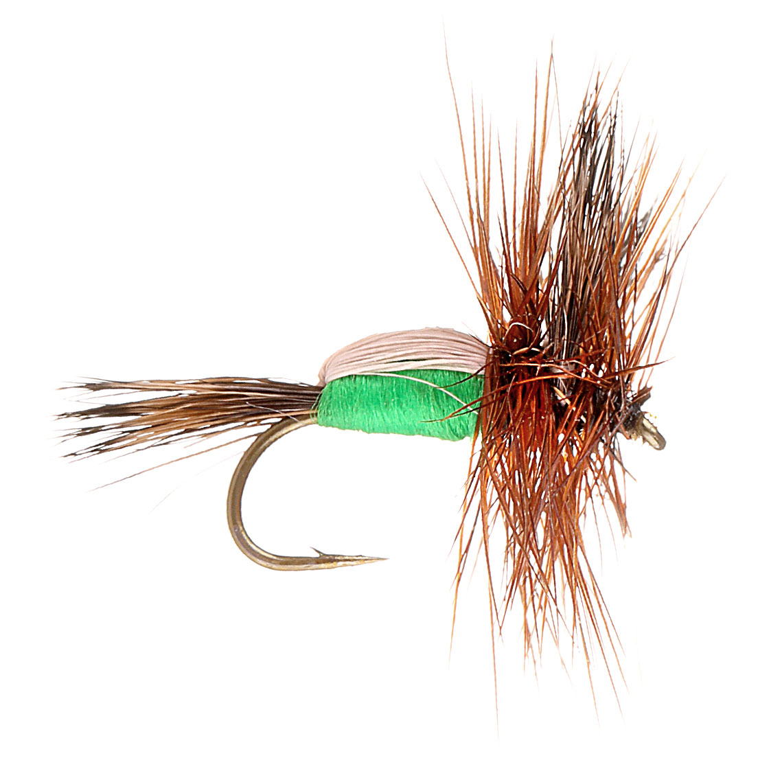 Kami Flies Trockenfliege - Humpy Green