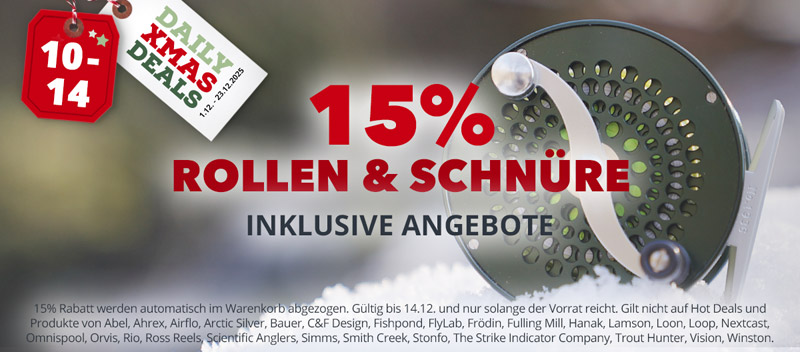 XMAS DEAL: 15% auf Rollen & Schnüre bis 14.12.