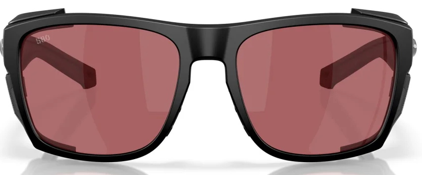 Costa Polarisationsbrille King Tide 6 Matte Black (Rose 580G)