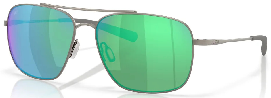 Costa Polarisationsbrille Canaveral Brushed Gunmetal (Green Mirror 580G)