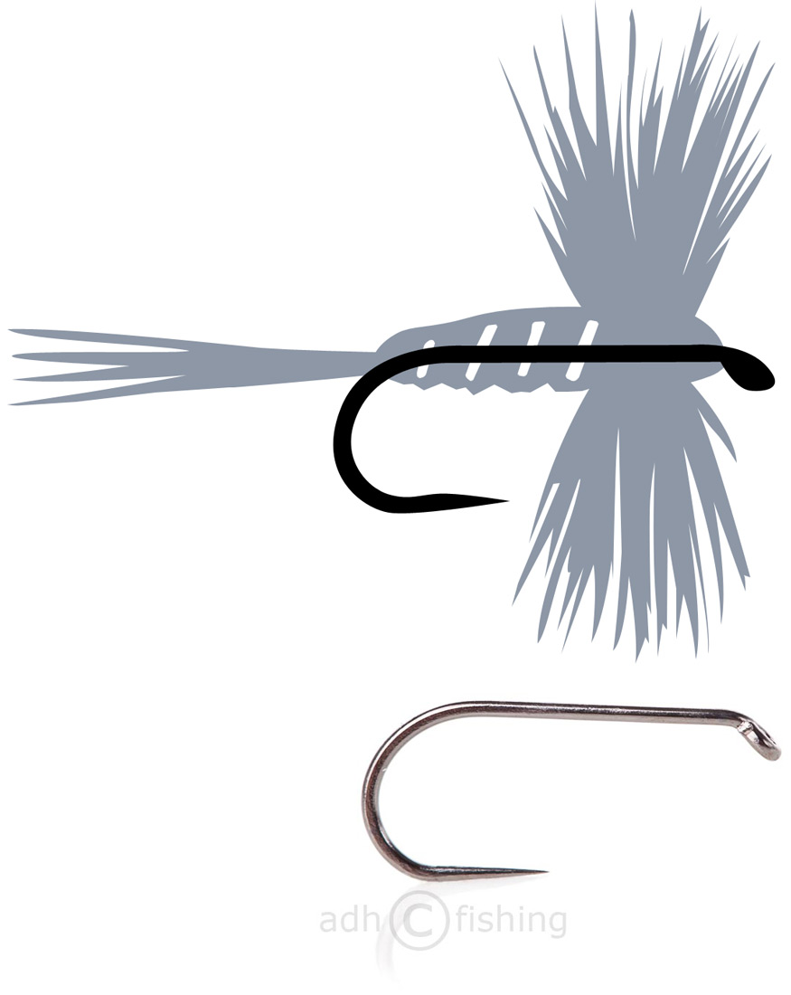Tunca Expert Fliegenhaken TE10 Dry Fly ohne Widerhaken
