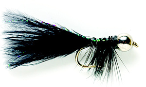 Fulling Mill Streamer JW Nymph #6 Deep Down schwarz
