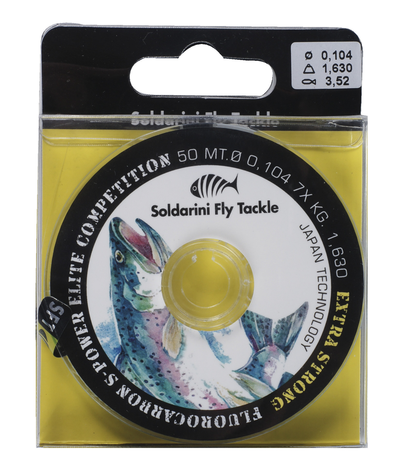 Fluorocarbon-Elite Soldarini Fly Tackle Fluorocarbon S-Power Elite Competition Vorfachmaterial