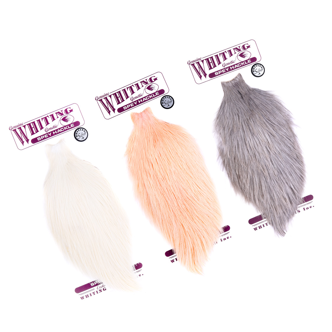 Whiting Silver Spey Hackle Rooster Cape