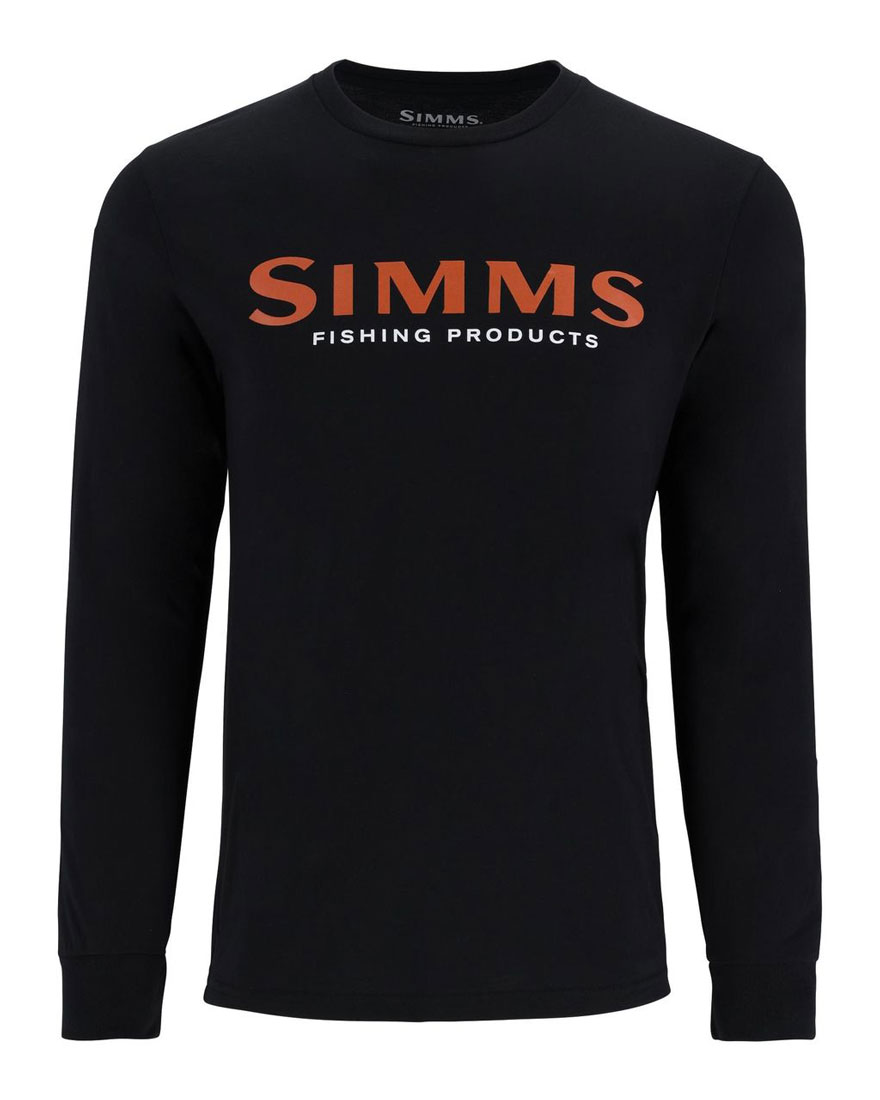 Simms_Logo_LS_Longsleeve_jet_black_1 Simms Logo Shirt LS jet black