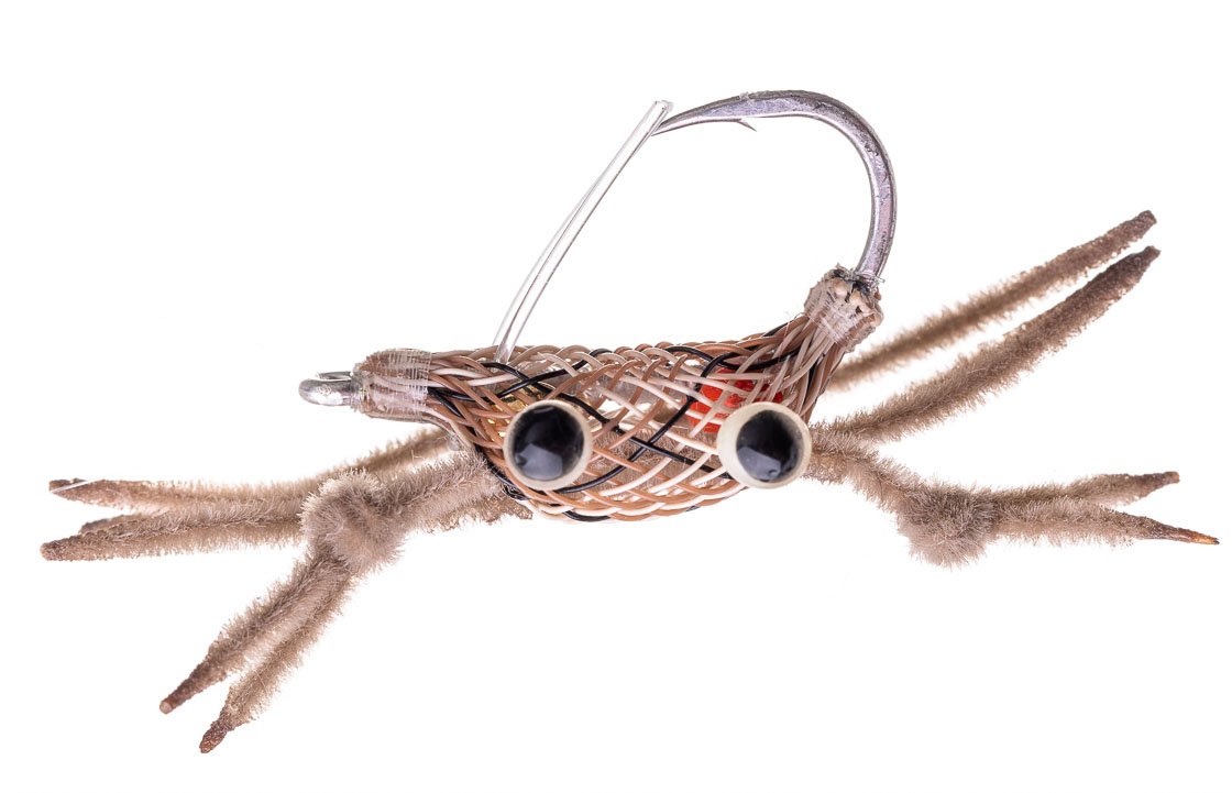 Fishient_H2O_Salzwasserfliege_Flexo_Crab_-mottled_brown-_1 Fishient H2O Salzwasserfliege - Flexo Crab mottled brown