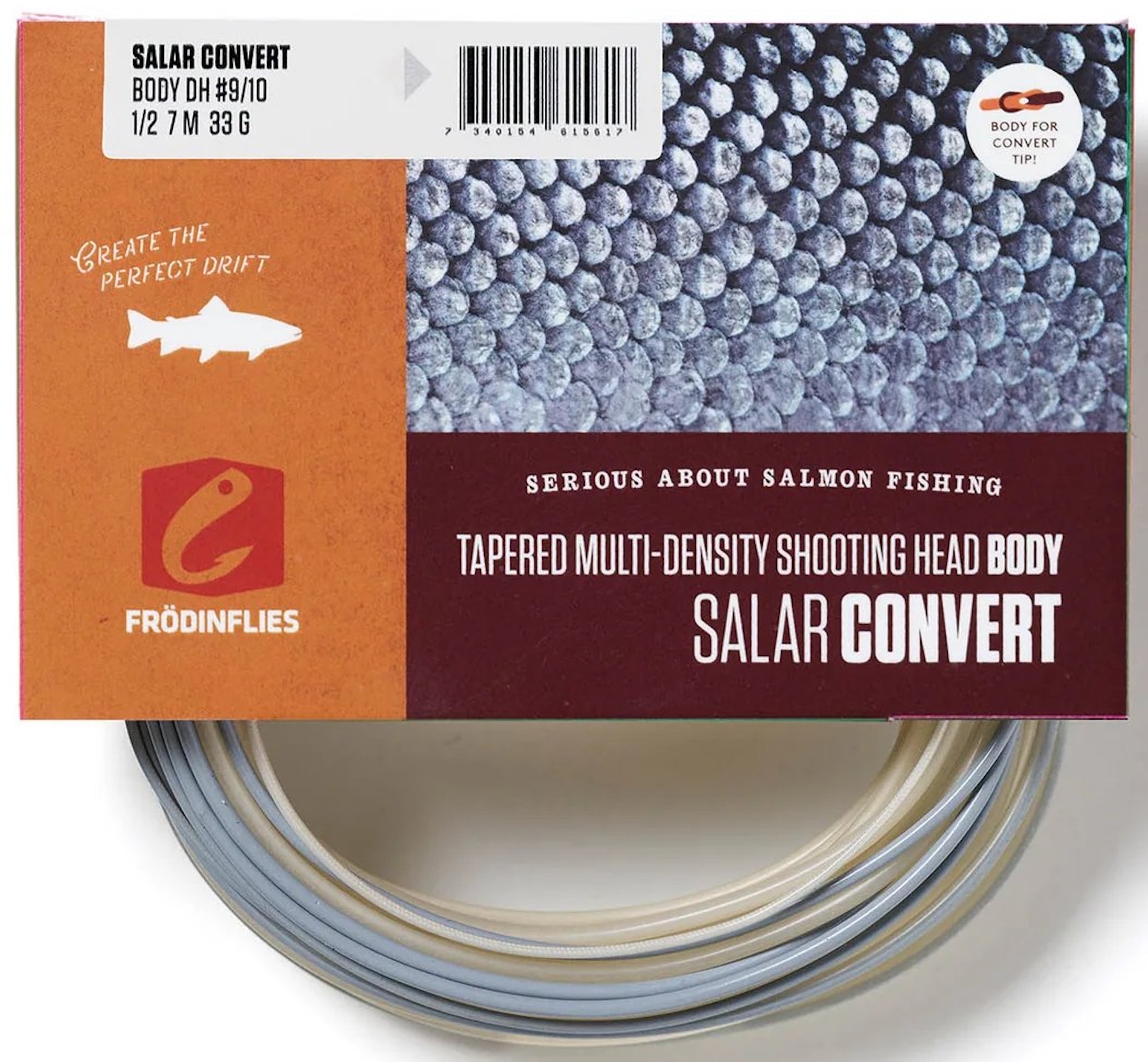 Frödin Salar Convert Short Spey Doublehand Shooting Head Intermediate-Sink2 Schusskopf