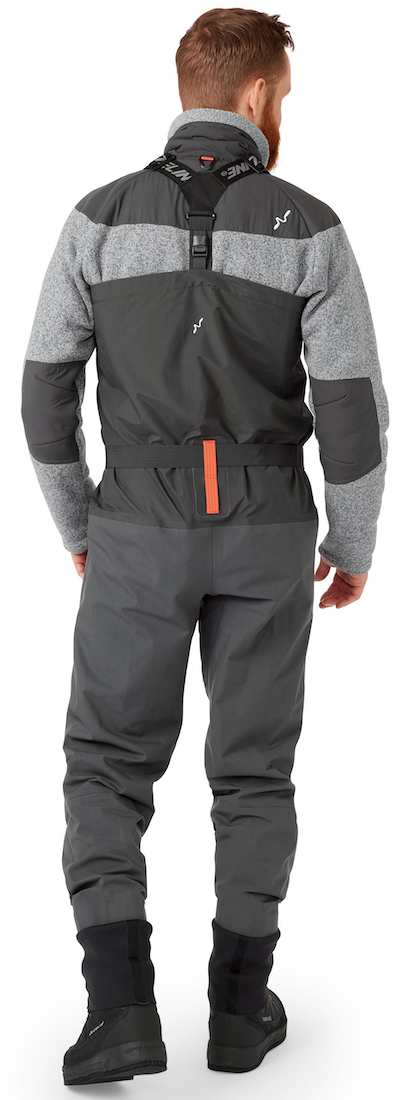 P-16603_Guideline_Sonic_HD_Zip_Waders_3 Das Model misst 184cm/78kg (6'1"/172lbs) und trägt Größe Medium Long